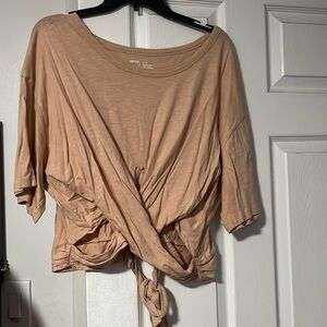 Aerie cross cross tie shirt